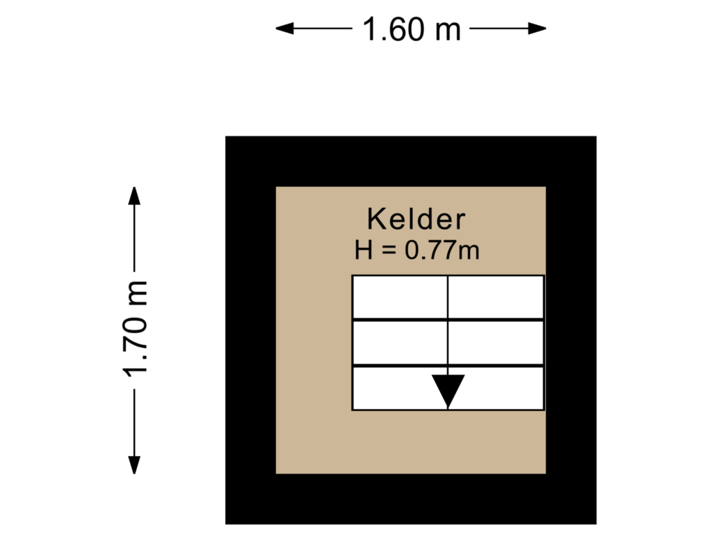 Bekijk plattegrond van Kelder van De Bou 9