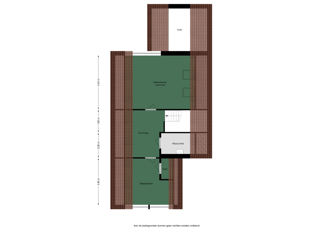 Bekijk plattegrond van 2e verdieping van Achterdijk 3-B