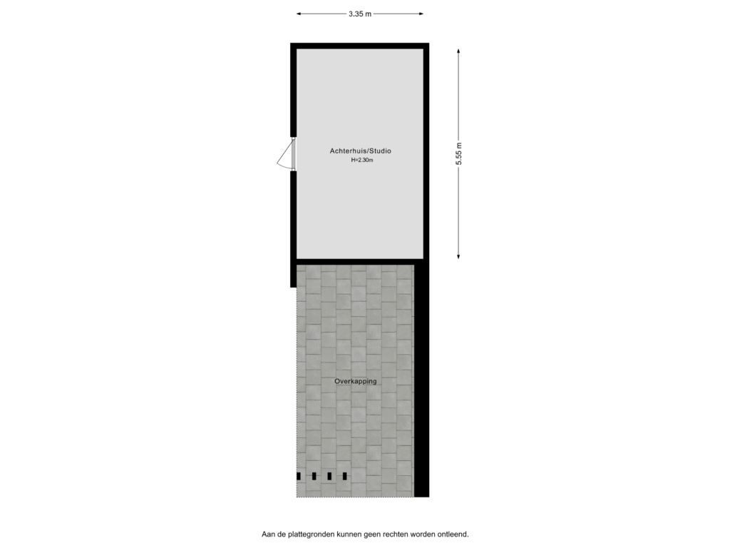 Bekijk plattegrond van Achterhuis van Achterdijk 3-B