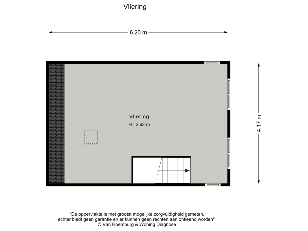 Bekijk plattegrond van Garage Vliering van Lange Voren 122