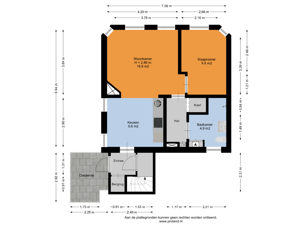 Bekijk plattegrond van 1e Verdieping van Bornsestraat 26