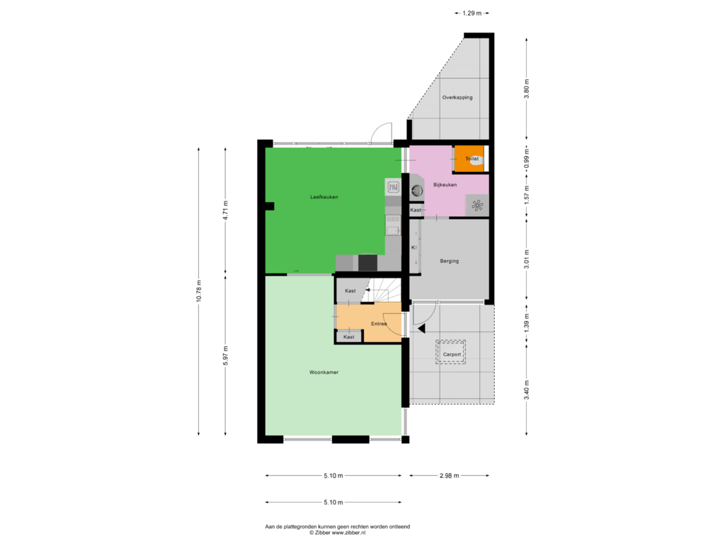 View floorplan of Begane Grond of Boomstraat 5