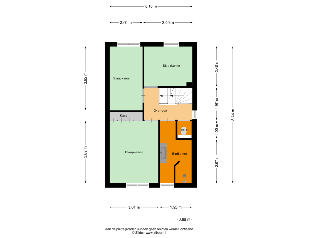 View floorplan of Eerste Verdieping of Boomstraat 5