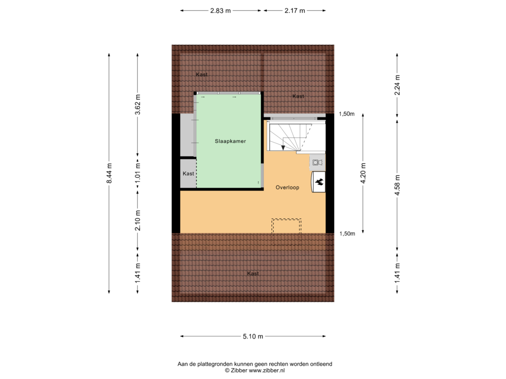 View floorplan of Tweede Verdieping of Boomstraat 5