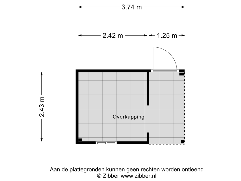 View floorplan of Overkapping of Boomstraat 5