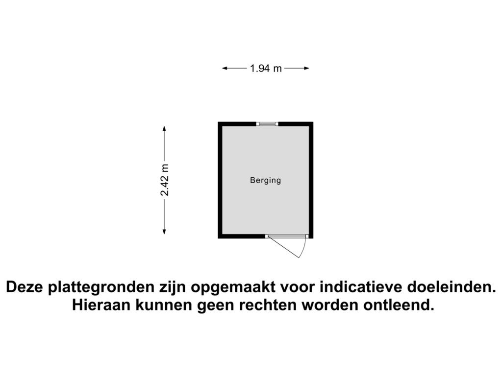 Bekijk plattegrond van Berging van Merletgaarde 32