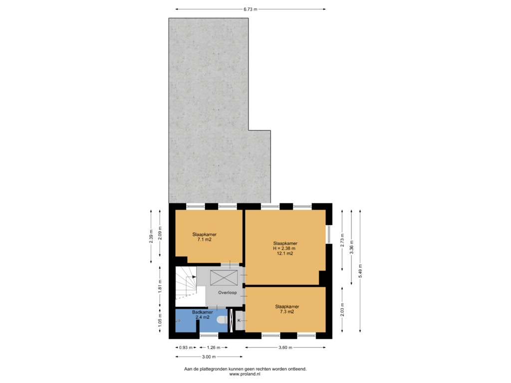 Bekijk plattegrond van 1e Verdieping van Sportlaan 12