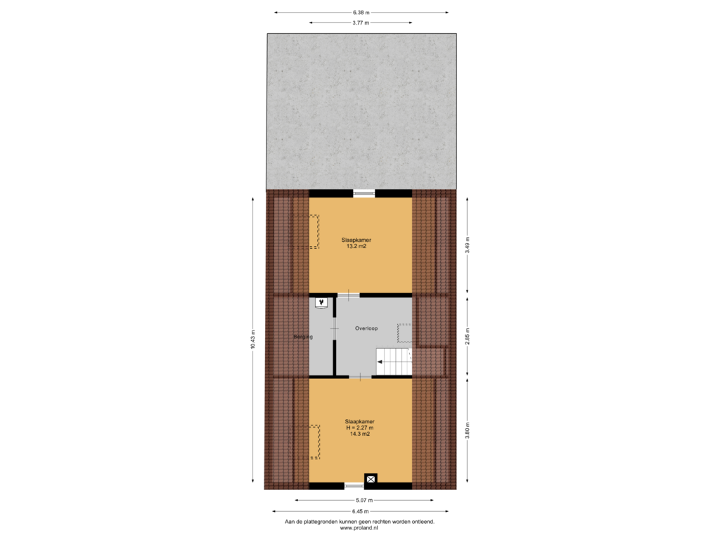 Bekijk plattegrond van 1e Verdieping van de Hoogte 20