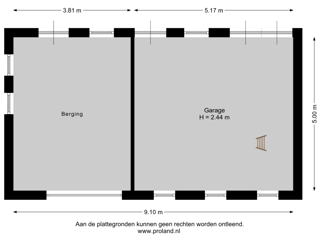 Bekijk plattegrond van Garage van de Hoogte 20