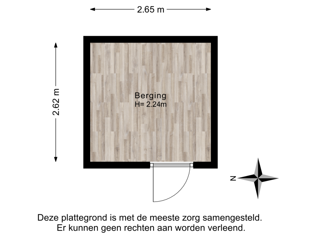 Bekijk plattegrond van Berging van Heeskesacker 1309