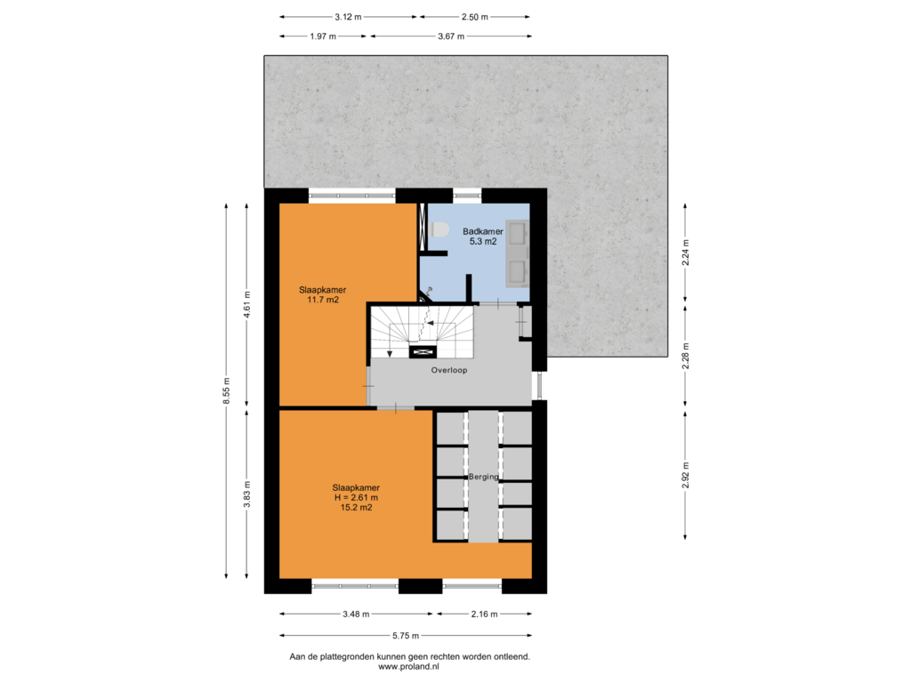 Bekijk plattegrond van 1e Verdieping van Klaproos 13