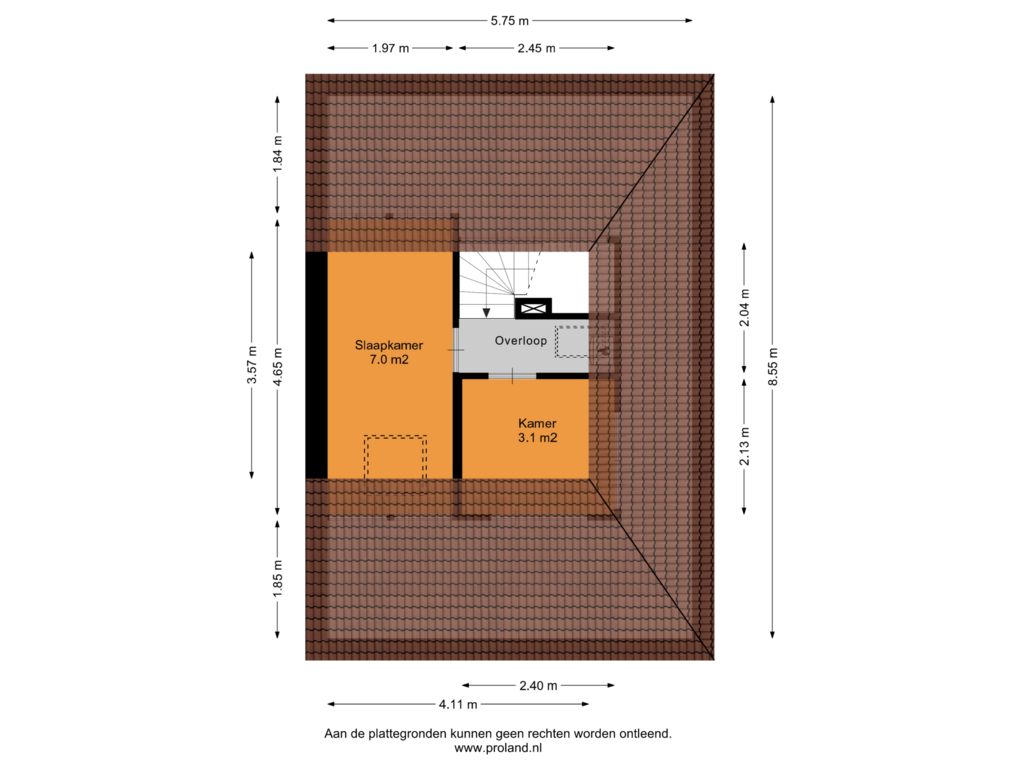 Bekijk plattegrond van 2e Verdieping van Klaproos 13