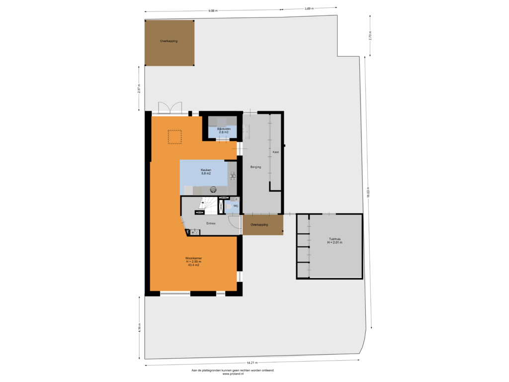 Bekijk plattegrond van Begane Grond Met Kavel van Klaproos 13