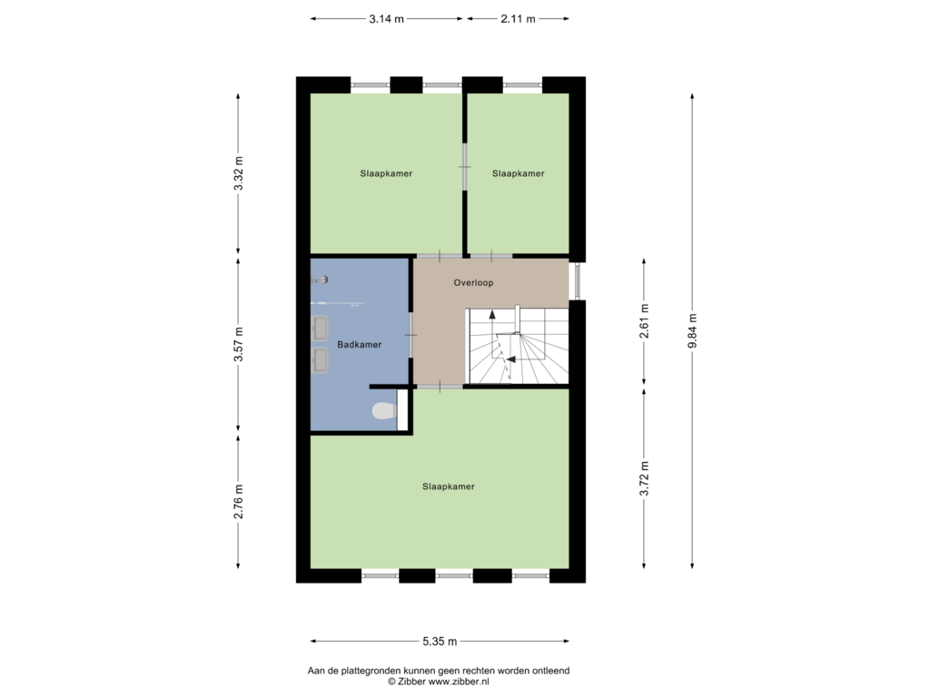 Bekijk plattegrond van Eerste Verdieping van Schonewal 14