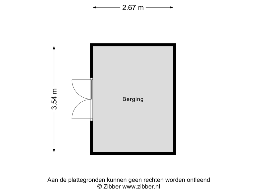 Bekijk plattegrond van Berging van Schonewal 14