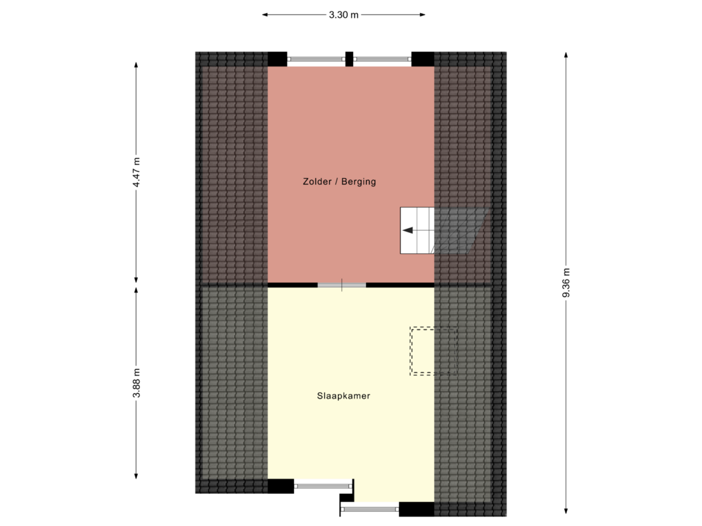 Bekijk plattegrond van 2e verdieping van Zicht 18