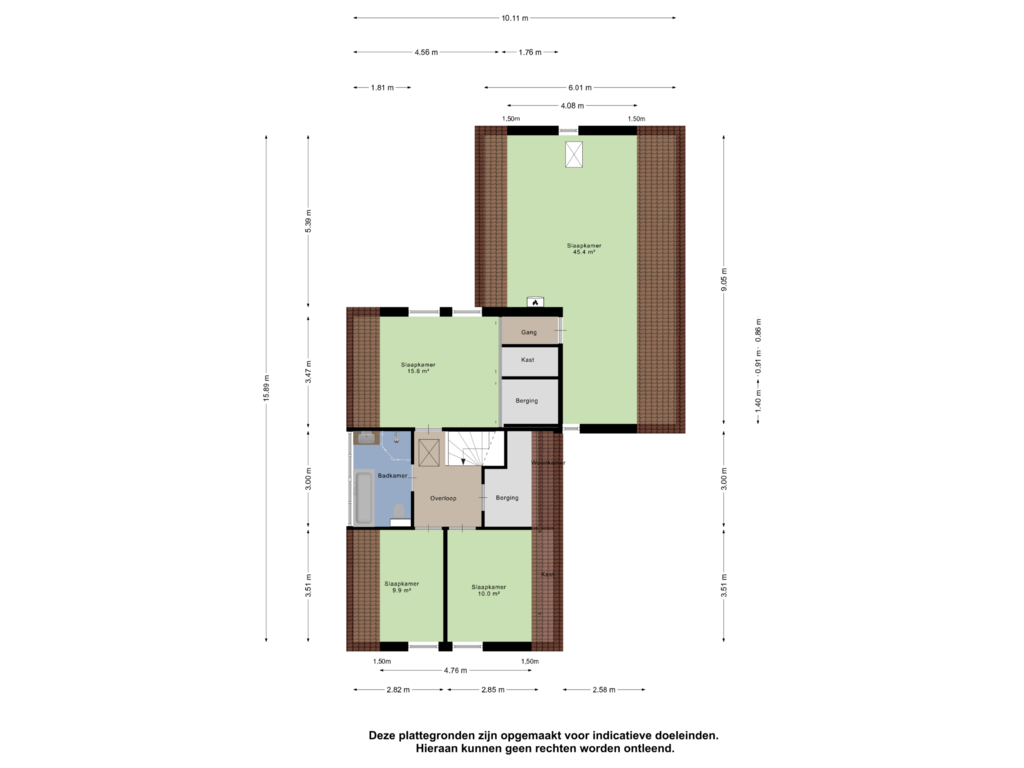 Bekijk plattegrond van Eerste Verdieping van Horstlaan 6