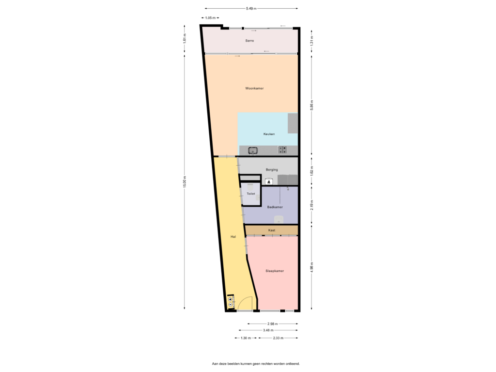 View floorplan of Appartement of Frieseweg 4-E