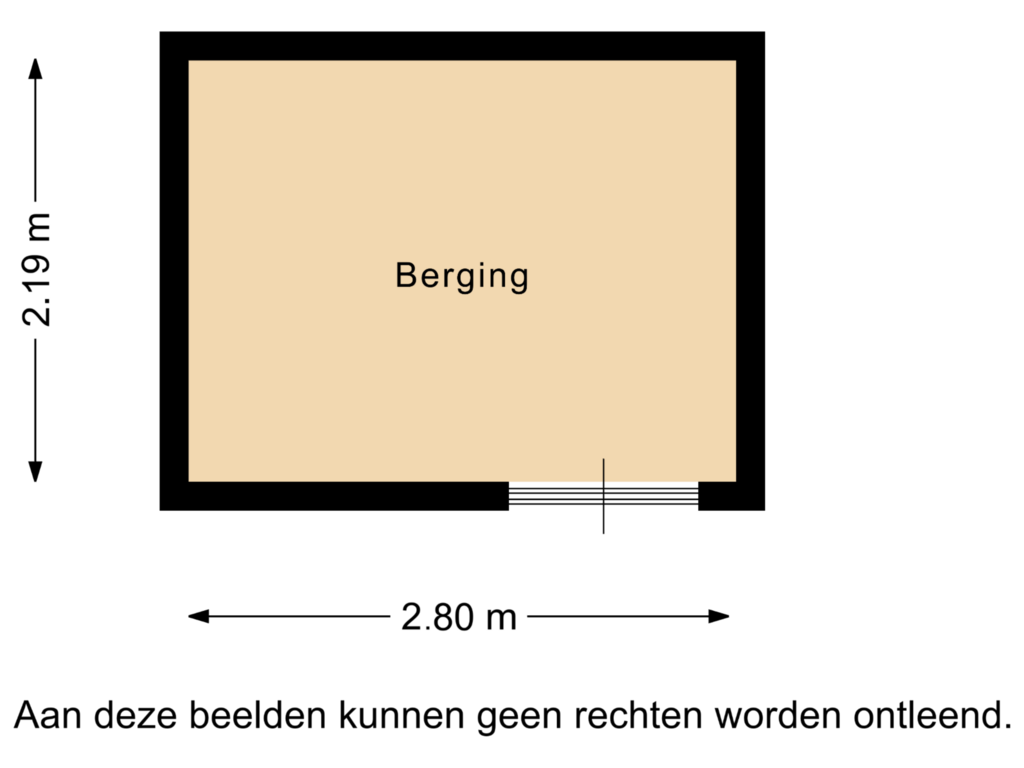 View floorplan of Berging of Frieseweg 4-E