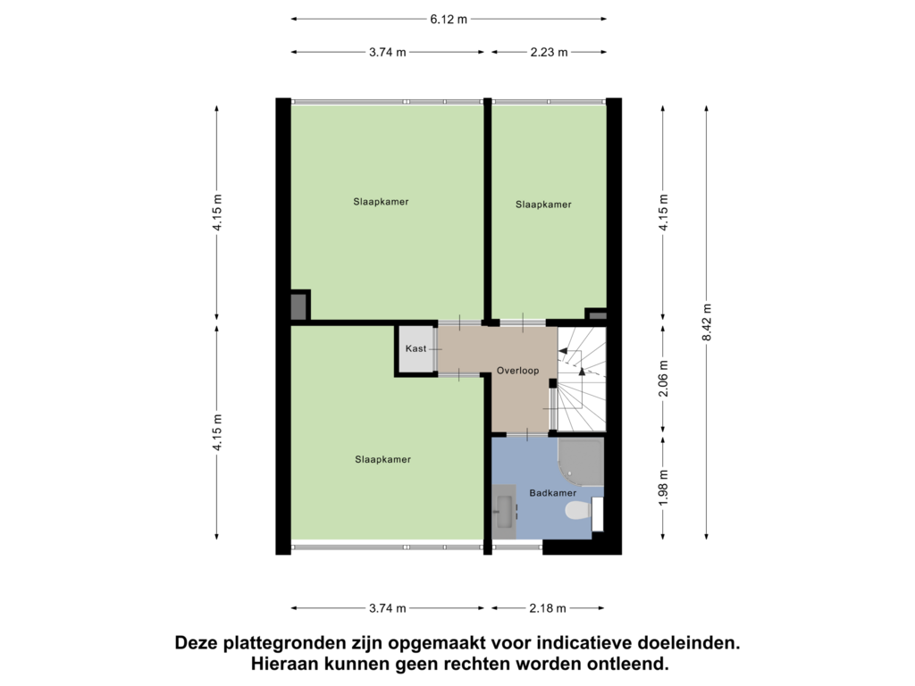 Bekijk plattegrond van Eerste Verdieping van Mark 23