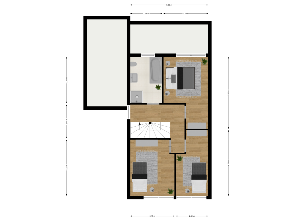 Bekijk plattegrond van Verdieping 2 van Kaag 11