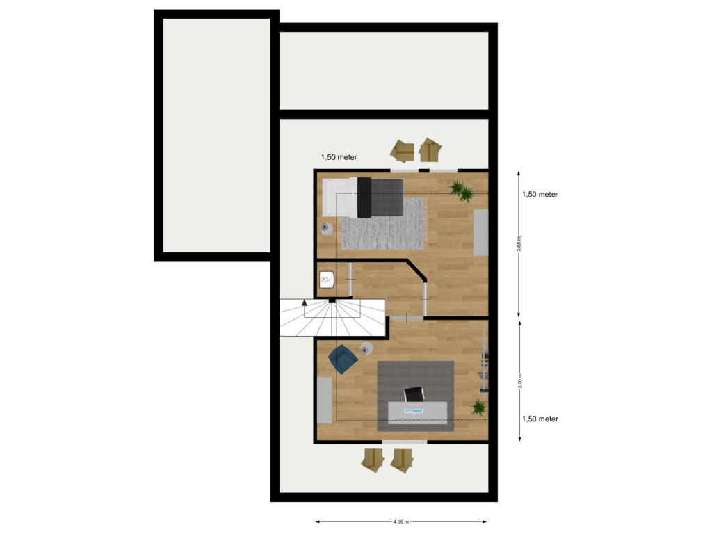 Bekijk plattegrond van Verdieping 3 van Kaag 11