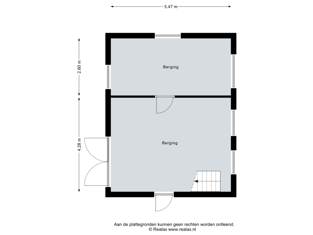 Bekijk plattegrond van Berging van Bovenmolenweg 30