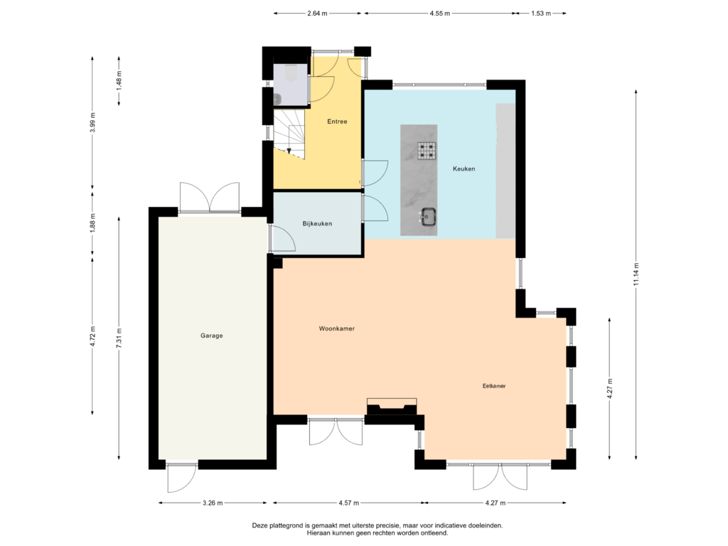 Bekijk plattegrond van Begane Grond van Landfort 105