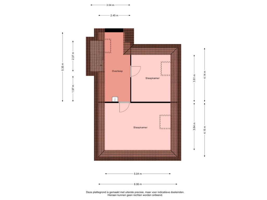 Bekijk plattegrond van 2e Verdieping van Landfort 105