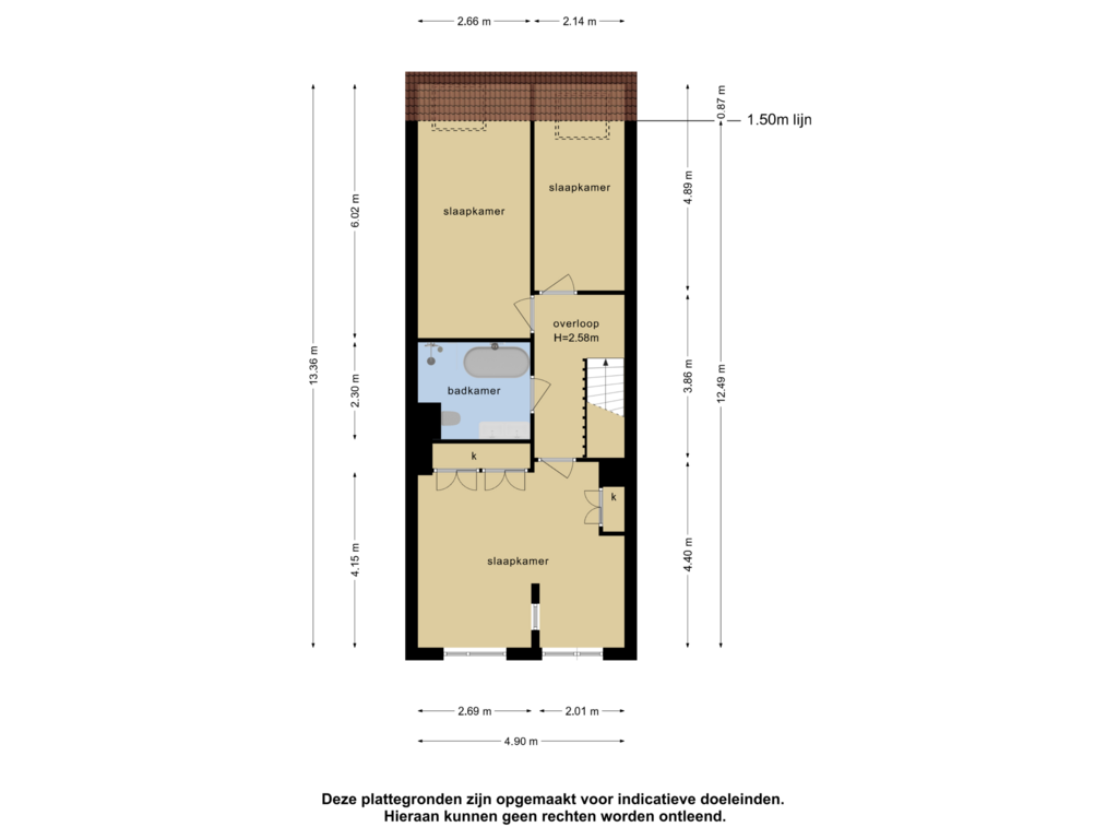 Bekijk plattegrond van 1e verdieping van Noordmolenwerf 23