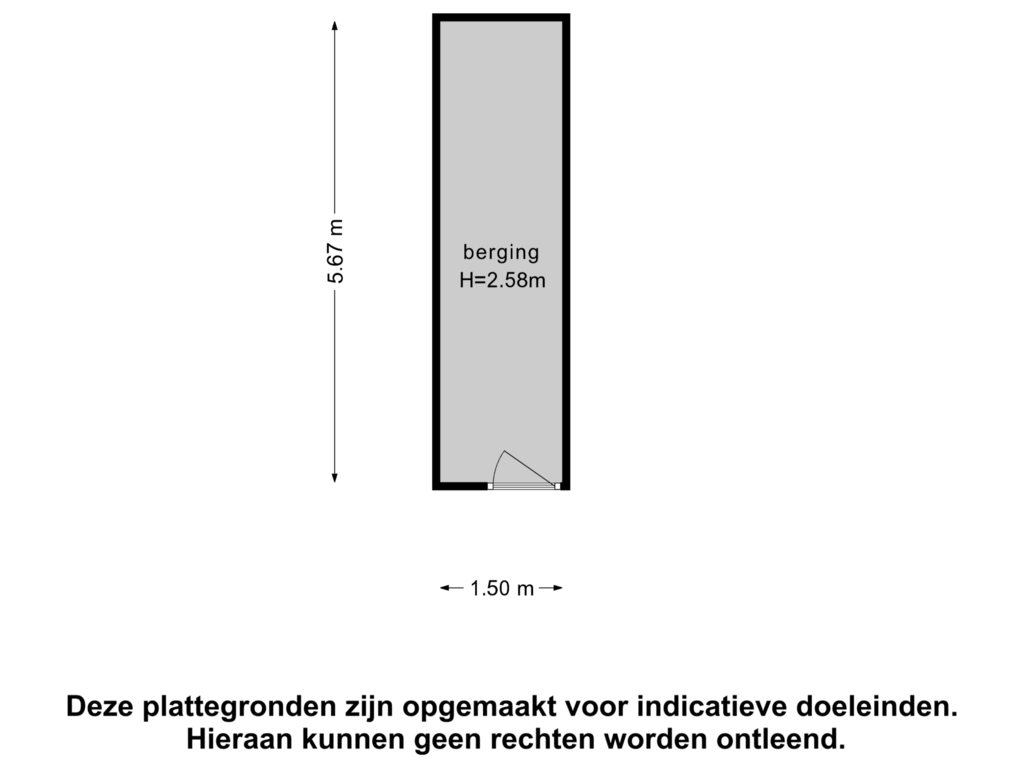 Bekijk plattegrond van Berging van Noordmolenwerf 23