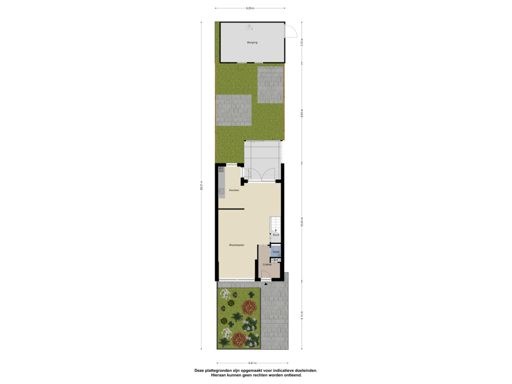 View floorplan of Begane grond Tuin of Janssensstraat 14