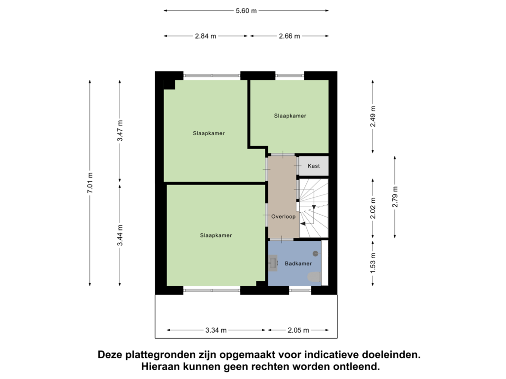 View floorplan of Eerste Verdieping of Janssensstraat 14