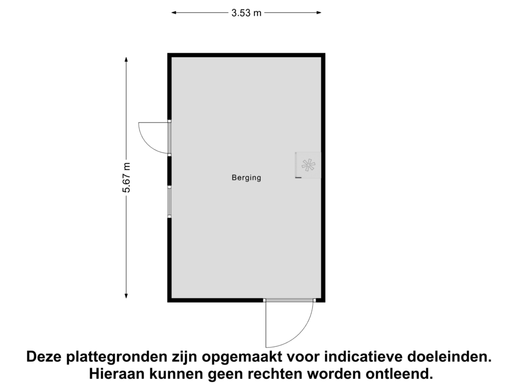 View floorplan of Berging of Janssensstraat 14