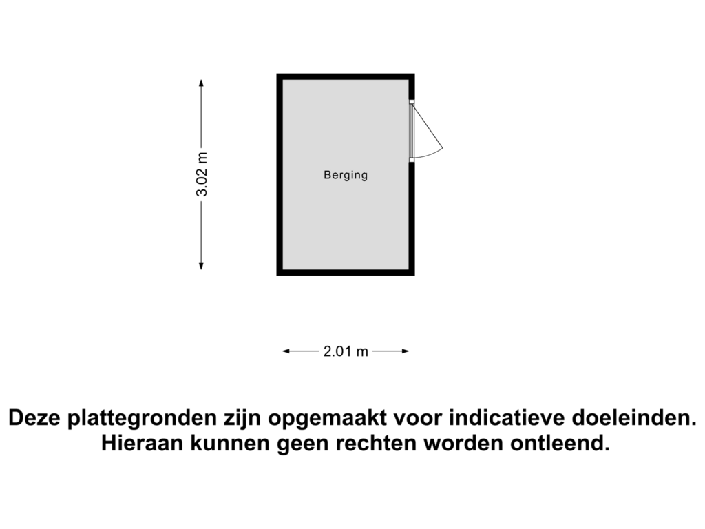 Bekijk plattegrond van Berging van Aardbeivlinderstraat 6