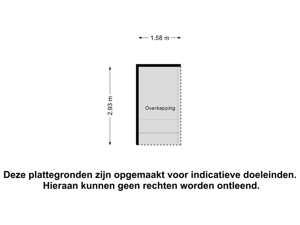 Bekijk plattegrond van Overkapping van Van Mirlaerstraat 1