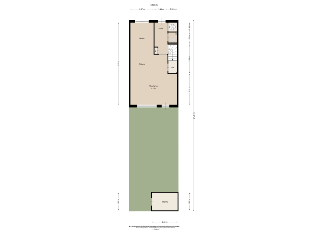 Bekijk plattegrond van Situatie van Wilgenstraat 16