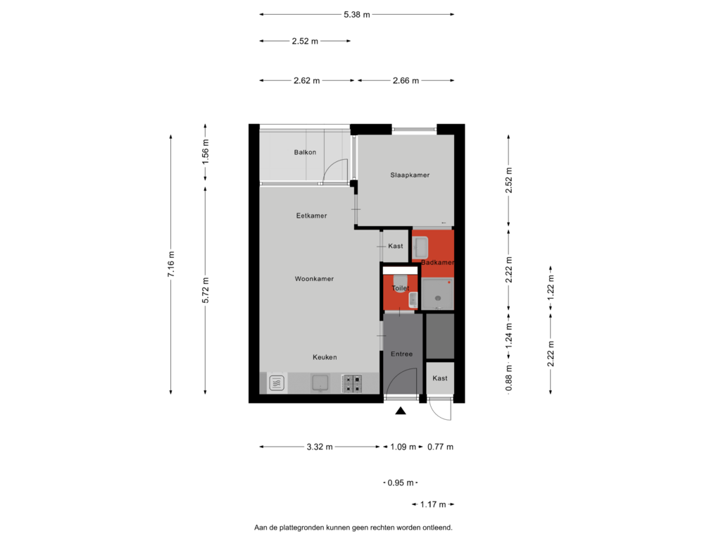 Bekijk plattegrond van Appartement van Dr Cuyperslaan 48-10