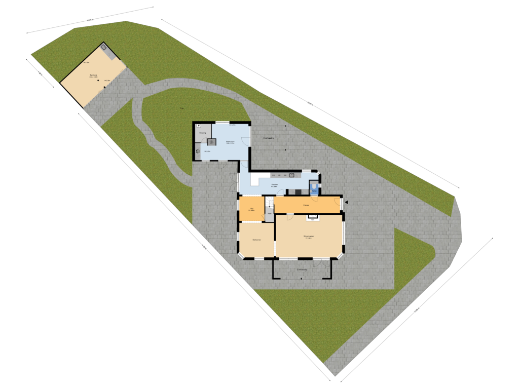 Bekijk plattegrond van Situatie van Burg Letteweg 31