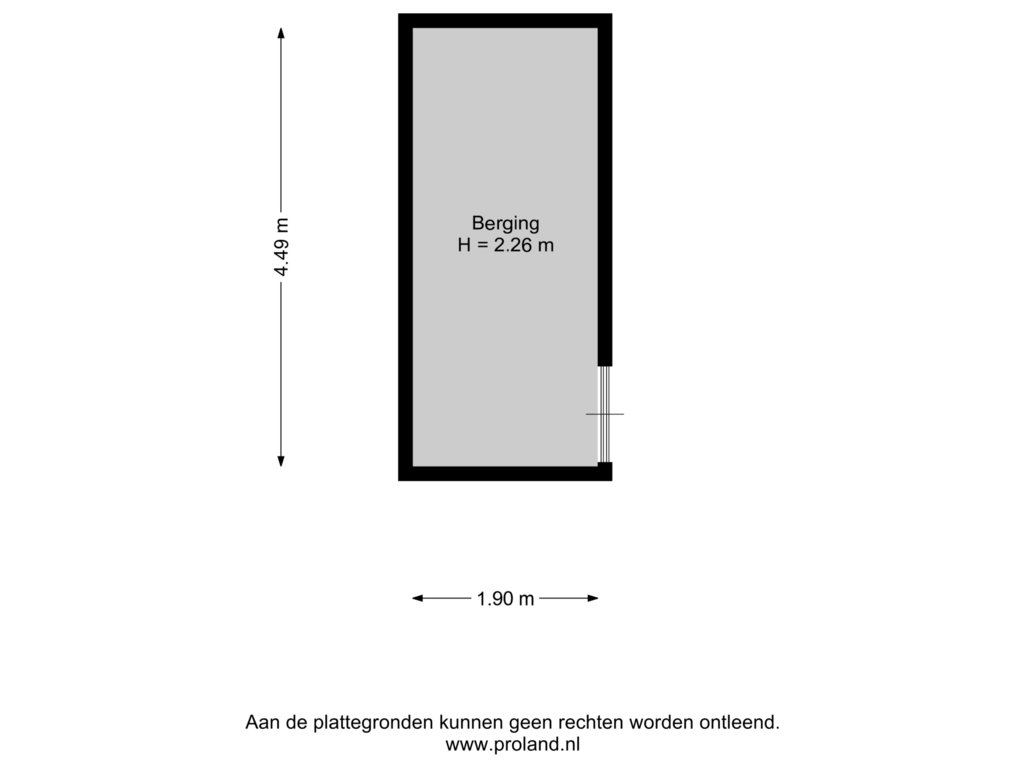 Bekijk plattegrond van Berging van Pelikaanstraat 6