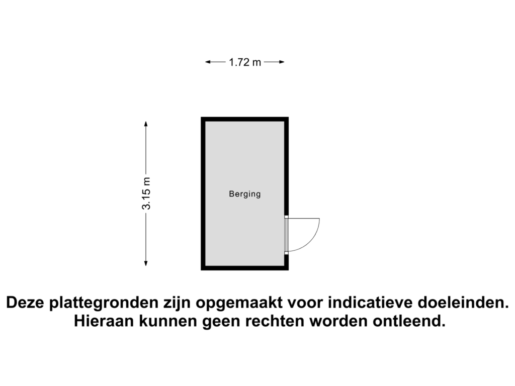 Bekijk plattegrond van Berging van Bergstraat 38