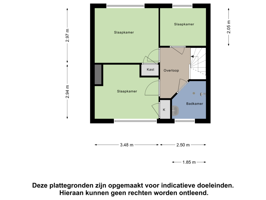 View floorplan of Eerste Verdieping of Sportlaan 125