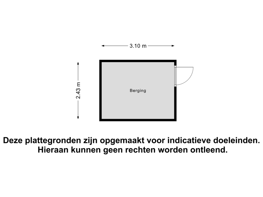 View floorplan of Berging of Sportlaan 125