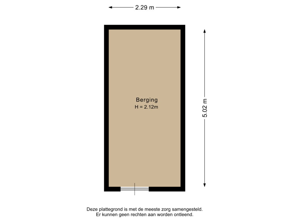 View floorplan of Berging of Diependorst 65