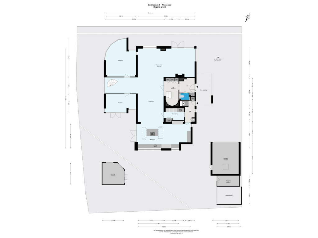 Bekijk plattegrond van Begane grond van Bontiuslaan 9