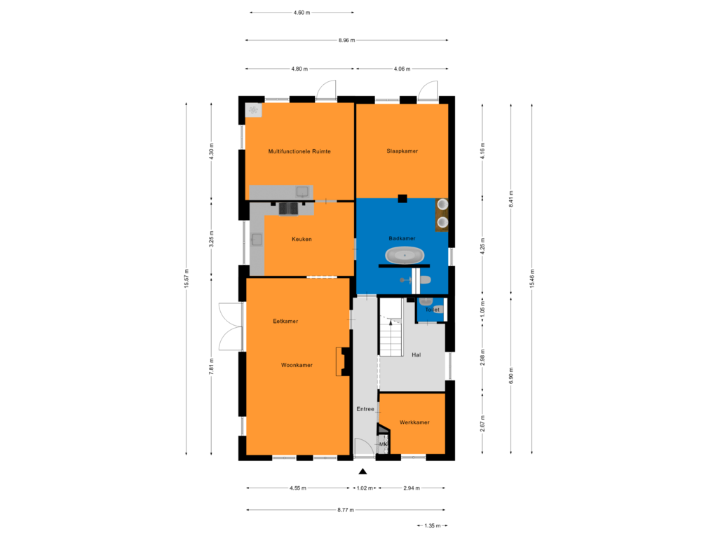 View floorplan of Begane Grond of Achterstraat 64