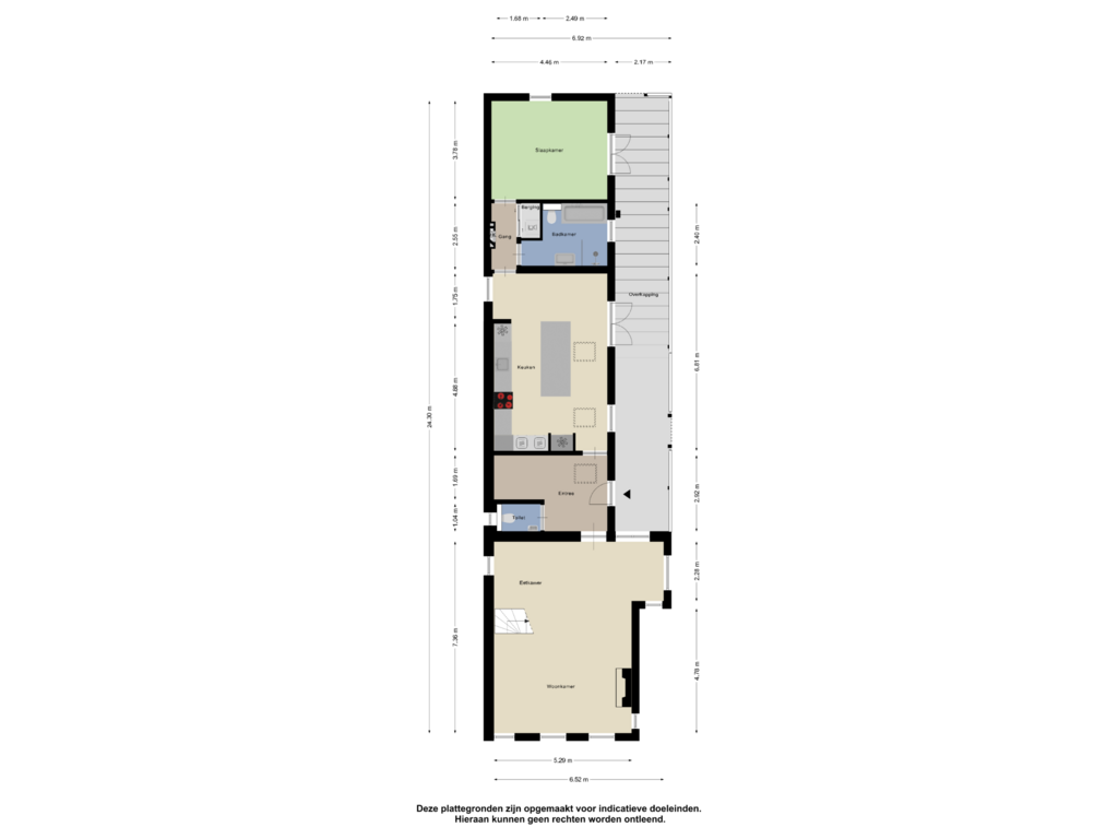 View floorplan of Begane grond of Lewedijk 19