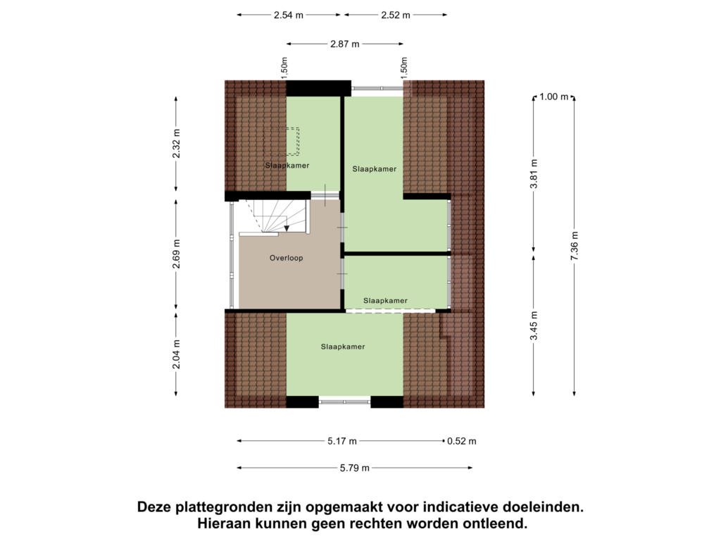 View floorplan of Eerste verdieping of Lewedijk 19