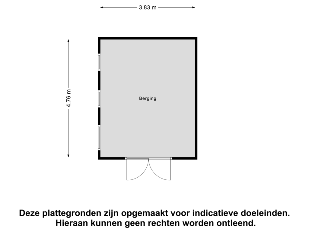 View floorplan of Berging of Lewedijk 19