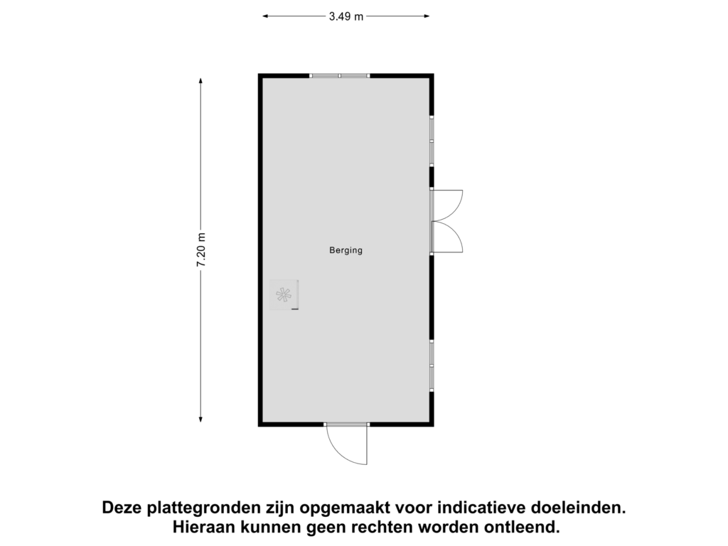 View floorplan of Berging of Lewedijk 19